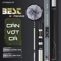 Vợt Cá Câu Đài Carbon BEST SK Fishing cao cấp có thể thu gọn